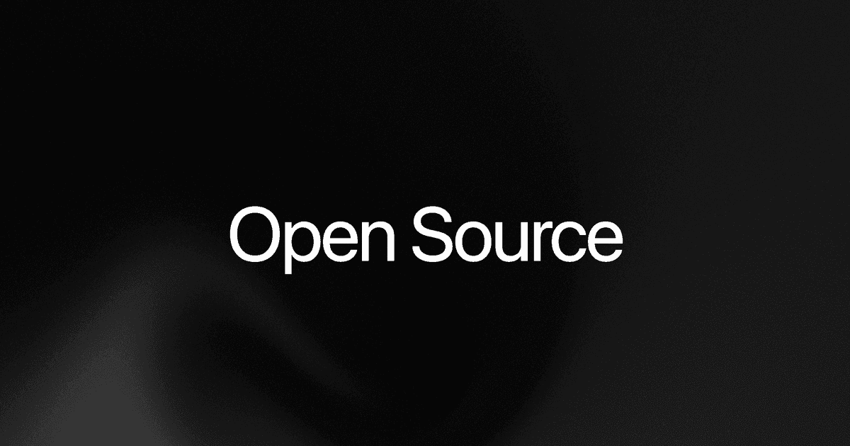 xAI's official announcement graphic for the Grok Build open source release, reading Open Source in white type on a black background